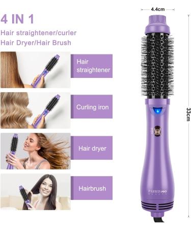 PARWIN PRO BEAUTY One-Step Hair Dryer Brush 4-in-1 Volumizing Hot Air Brush - 1000W Purple - Buy Online on GoSupps.com