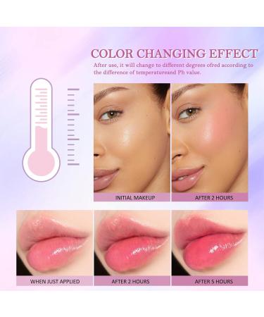 Erinde 2PCS Color Changing Magic Blush for Cheeks & Lips | Waterproof Gel Blush Makeup Duo | Moisturizing Cream Blusher | Glossy Shiny Finish | 1.06 Ounce (Pack of 2) - Buy Online on GoSupps.com