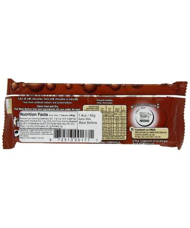 Nestle Aero Milk Chocolate Bar 1.4oz (27g), Pack of 12 - Delicious Airy Chocolate Treat - Buy Online on GoSupps.com
