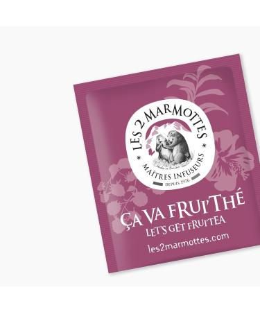 Les 2 Marmottes a va Frui'th Tea - Organic Raspberry and Hibiscus Black Tea - Energizing and Stimulating - For the Morning - Buy Online on GoSupps.com