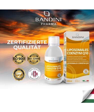 Bandini Coenzyme Q10 - 200mg High Dose Vegan Supplement (10ml) | Fermented Corn | Pure & Lab-Tested | 4-Month Supply - Buy Online on GoSupps.com