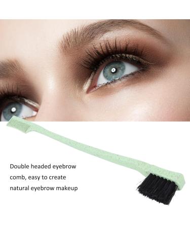 Dual Head Eyebrow Brush - Perfect for Beauty Salons Barber Shops & Home Use - Green - Buy Online on GoSupps.com