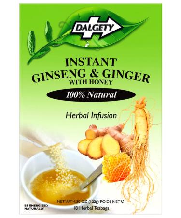 Dalgety Instant Ginseng and Ginger Herbal Infusion 122g Cartons 100% Natural Caffeine Free Tea Our Delicious Tea helps build your Immune System and Boosts Energy (6 Pack) - Buy Online on GoSupps.com