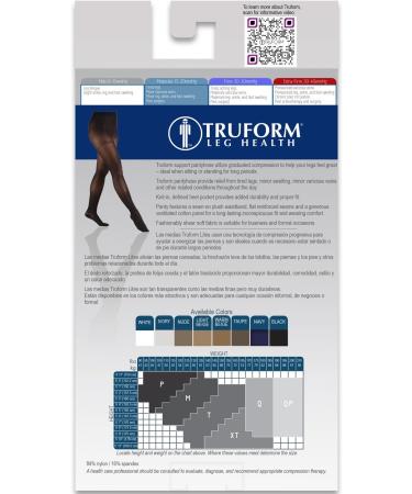 Truform Sheer Maternity Pantyhose 15-20 mmHg Compression | Tummy Support | 20 Denier | Beige X-Tall | 2 Count - International Shipping Available - Buy Online on GoSupps.com