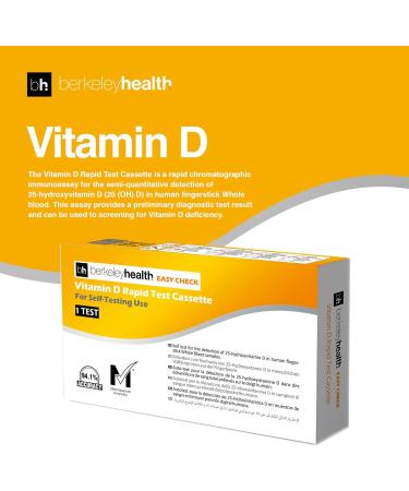 D tecter la 25-HydroxyvitamineD dans le sang total humain par pr l vement capillaire au bout du doigt | Rapide et pr cis 94 1% | Kit pour autotest facile suivre | 1 test - Buy Online on GoSupps.com