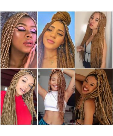 Pre-stretched Braiding Hair 6 Packs Kanekalon Synthetic Fiber Crochet EZ Braids Yaki Texture Braiding Hair Extensions (30 inch 30#) 30 Inch (Pack of 6) 30# - Buy Online on GoSupps.com