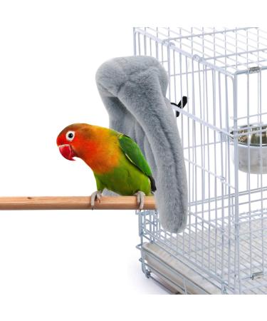 Rypet Cozy Corner Fleece Bird Blanket - Parrot Cage Snuggle Hut Warm Bird Nest House Bed Hanging Hammock Toy for Parakeet Cockatiel African Grey Variety of Amazon Parrots Small