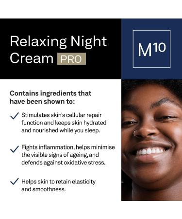 facetheory Relaxing Night Cream M10 PRO - Dry Skin Night Cream Restoring Night Cream Contains Melatonin Face Moisturizer Night Vegan & Cruelty-Free Made in UK | Scented | 50 ml M10-PRO - Buy Online on GoSupps.com