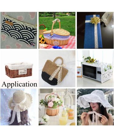 IDONGCAI Cotton Lace Trim Vintage Ribbon - 40 Yards for Bridal Wedding & DIY Crafts - Buy Online on GoSupps.com