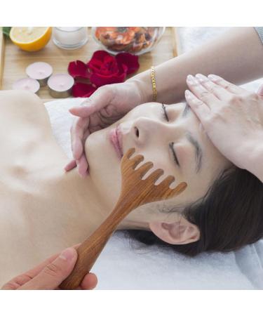 PATKAW Wooden Scalp Massager & Gua Sha - Handheld Head Neck & Face Comb for Ultimate Relaxation - Buy Online on GoSupps.com