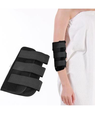 Elbow Brace for Tendonitis & Tennis | Comfortable Night Sleep Support | Adjustable Stabilizer with Steel Plates | Unisex Elbow Splint (S - Buy Online on GoSupps.com