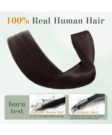 Benehair Clip in Human Hair Extensions Natural Real Hair Clip in 12Inches 40g Hair Extensions Clip In One Piece 5 Clips Human Hair Extension with Clip for Women Dark Brown #2 12Inches Dark Brown #2 - Buy Online on GoSupps.com