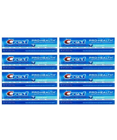 Crest Pro-Health Clean Mint Toothpaste Travel Size 0.85 oz (24g) - Pack of 8