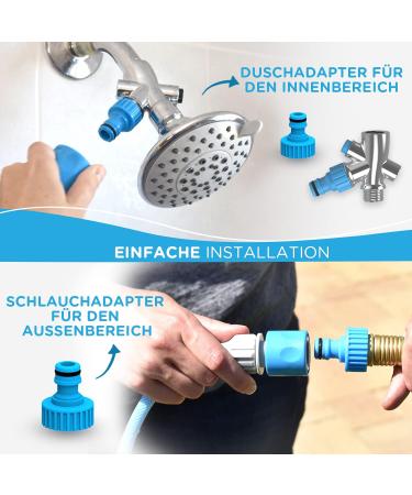 Aquapaw Dog Wash & Shower Attachment | Easy Pet Bathing Massaging & Cleaning | 8-Foot Hose Sprayer & Scrubber - Blue - Buy Online on GoSupps.com