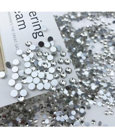 4320Pcs SS20 Clear-Crystal Flatback Rhinestones Bulk for DIY Crafts - 5mm Silver Gems for Nails, Dance Costumes, Clothes, Shoes, Tumblers - Wholesale Glass Diamonds Stones - HINABTRU - Buy Online on GoSupps.com