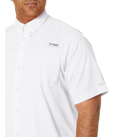 Columbia Men's PFG Tamiami II UPF 40 Shirt - White, Large | Short Sleeve Fishing Shirt - Buy Online on GoSupps.com