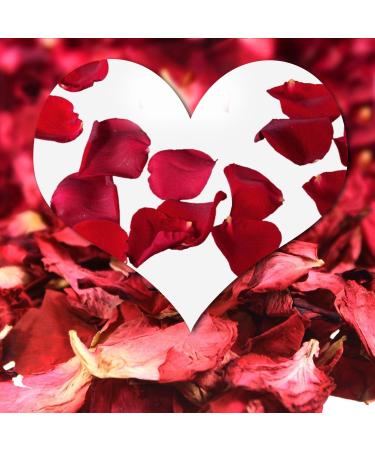 200g Natural Dried Red Rose Petals for Foot & Body Bath, Spa, Wedding Confetti - Home Fragrance & DIY Crafts - Buy Online on GoSupps.com