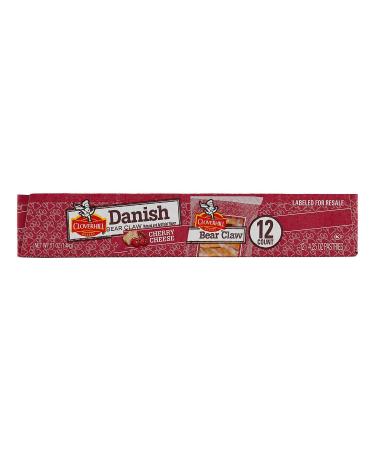 Cloverhill Cherry and Cheese Danish - 12 Count | Delicious Pastry Treats - Buy Online on GoSupps.com