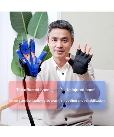 Rehabilitation Robot Gloves Stroke Hand Splint Finger Orthosis Functional Stroke Hemiplegia Rehabilitation Training Equipment for Long-Term Relief(Size:M Code Color:Left Hand) M code left hand - Buy Online on GoSupps.com