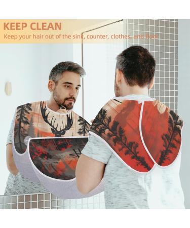 Animal Deer Beard Bib Apron - Ultimate Beard Hair Catcher for Men | Perfect Father's Day Anniversary & Christmas Gifts for Dad & Husband - Buy Online on GoSupps.com