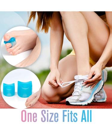 Roser Rose Hallux Toe Spreader - 8 Pieces Gel Separator for Bunion & Hammer Toe Correction | Silicone Hallux Valgus Relief (Blue) - Buy Online on GoSupps.com