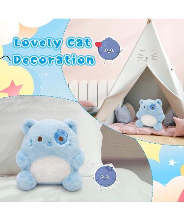 Yamepuia Blueberry Cat Stuffed Animal - Cute Plush Toy Doll for Kids and Adults - Buy Online on GoSupps.com