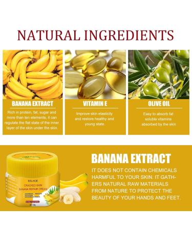 2PC Corneal Remover Cream for Men & Women | Banana Repair & Frost Protection for Cracked Skin | 1.00g Peeling Cream (Yellow) - Buy Online on GoSupps.com