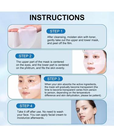 Bio Collagen Mask Overnight Bio Collagen Face Mask Collagen Face Mask Face Mask Overnight Collagen Reverse Film Volume Peel Off Mask (white) - Buy Online on GoSupps.com