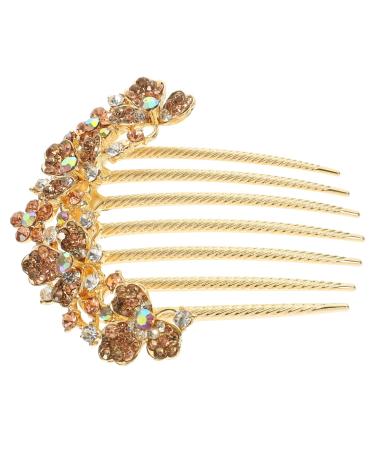 minkissy Hair Jewelry Bridal Hair Comb Bridal Hair Accessories Hair Combs for Women Accessories Diamond Hair Accessories Prom Hair Accessories Rhinestones Back of Head Bride Wedding