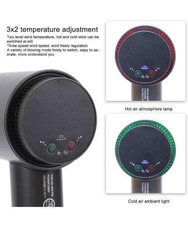 Cordless Ionic Hair Dryer Ionic High Speed Blow Dryer Portable Travel Hair Dryer Household Fast Drying Cold Heat Constant Air Blow Dryer Professional Negative Ions Hair (US Plug US Plug 100 240V 100-240V - Buy Online on GoSupps.com