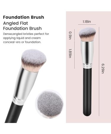 Premium Vegan Foundation Brush for Flawless Liquid Makeup - Ideal for Cream Powder and Contouring - Buy Online on GoSupps.com