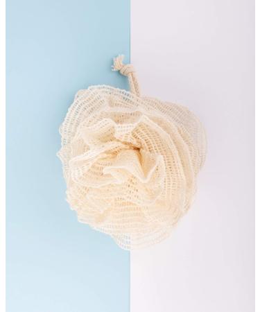 Natural Ramie Bath & Shower Pouf | Eco-Friendly Exfoliating Sponge for Luxurious Cleansing - Buy Online on GoSupps.com
