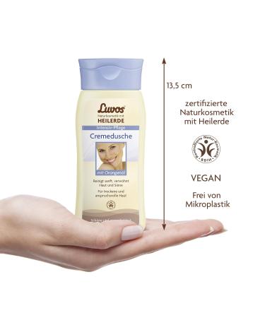 Luvos Healing Clay Intensive Care Cream Shower with Orange Oil - 200 ml Gel | Nourishing & Hydrating Skin Treatment | International Shipping Available - Buy Online on GoSupps.com