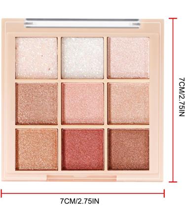 Eye Make-up Eyeshadow Palette - 9 colors combination of matte and shimmer intensely pigmented versatile ideal for professional looks everyday life  - Buy Online on GoSupps.com