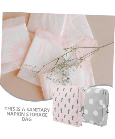 Lurrose 2pcs Napkin Storage Bags for Travel - Portable Makeup and Menstrual Pad Pouches - Small and Convenient - Travel Decor - Coin Pouch - 16X15CM - Buy Online on GoSupps.com