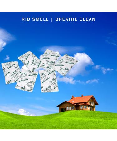 SMELLRID Activated Charcoal Odor Remover 100 Pack - Mini 5g (2 x 2) Pack - Natural Dampness Absorber for 2 Sq. Ft. - Safeguard Items - Buy Online on GoSupps.com
