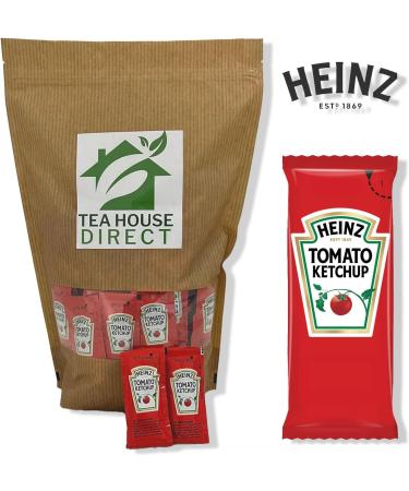 Heinz Tomato Ketchup Sauce Sachet - Classic Condiment for Irresistible Flavor - Convenient Single-Serve Packet Ideal for On-the-Go Deliciousness - 50 Sachets Tomato Pack of 50 - Buy Online on GoSupps.com