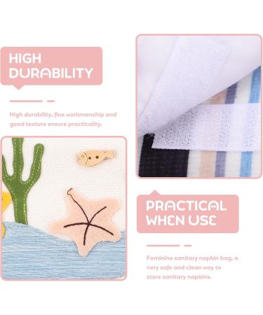 Shop Heallily Women's Sanitary Napkin Bag - Stylish & Functional Menstruation Pad Holder & Coin Wallet for Travel - Buy Online on GoSupps.com