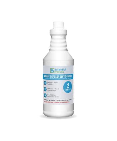 Essential Values 2X Refill Septic Treatment Solution Compatible with InSinkErator Septic Assist Bio Charge Evolution Models. Septic Shock and Tank Cleaner