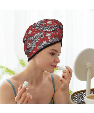 Hair Towel Wrap - Quick Drying Towel Turban with Button | Dragons2 - Perfect for International Shipping - Buy Online on GoSupps.com