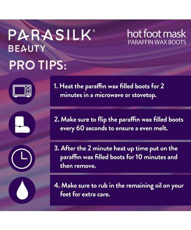 Parasilk Beauty Hot Foot Mask - Intensive Hydration with Coconut Oil, Argan Oil, Marula Oil & Vitamin E | 1 Pair - Buy Online on GoSupps.com