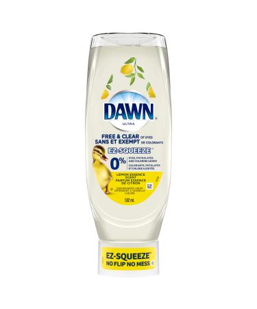 Dawn Free & Clear EZ-Squeeze Dish Soap Dishwashing Liquid Lemon 532 mL Lemon 532 ml (Pack of 1)