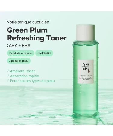 Beauty of Joseon Tonique Aha Bha La Prune Verte Essence Rafra chissante Pour Le Visage Hydratant Soin Cor en Pour La Peau Pour Hommes Et Femmes 150 Ml. - Buy Online on GoSupps.com