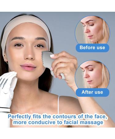 Gua Sha Facial Tools - Stainless Steel Guasha Tool for Skincare Jawline Sculpting & Puffiness Reduction | Best Metal Facial Massager - Buy Online on GoSupps.com