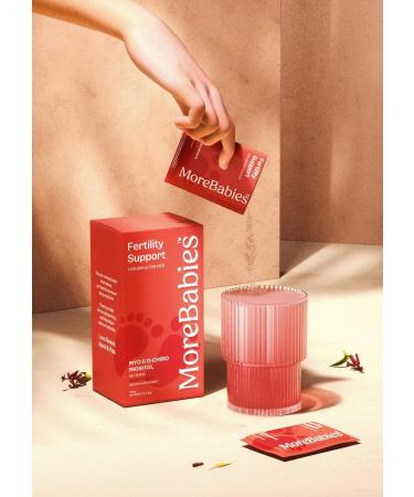 MoreBabies Myo-Inositol & D-Chiro Inositol Fertility Supplement for Women and Men. 30-Day Supply, Berry Flavored Packets. Promotes Healthy Ovarian Function and Sperm Quality. - Buy Online on GoSupps.com