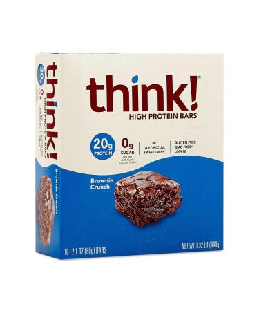 Think Products ThinkThin Bar Brownie Crunch - 10 Bars