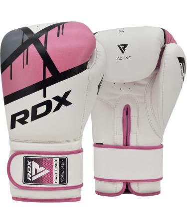 RDX boxing gloves women women Muay Thai kickboxing sparring Maya hide leather pink boxing gloves women punching bag martial arts mma training kickbox gloves sandbag punching gloves 8 10 12 oz pink 10oz