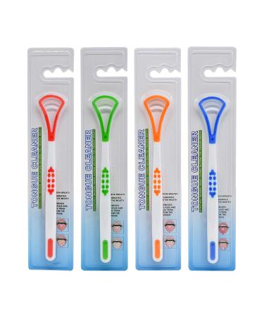 8 Pack Double-Sided Tongue Scraper Plastic Cleaner for Bad Breath Reduction - Oral Care Tool - Buy Online on GoSupps.com