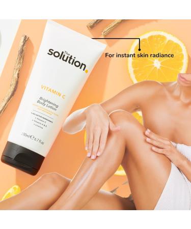 Solution Vitamin C Brightening Body Lotion 200ml - Orange | Pack of 1 - Buy Online on GoSupps.com