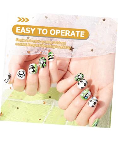 Beatifufu 1 Set Children's Nail Art Toys Nail Art Kit for Birthday Nail Tip Fake Kit Makeup Kit for Girl Nail Art Kit for Children Toys Nail Art Decoration Kit - Buy Online on GoSupps.com
